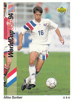 Mike Sorber USA Upper Deck World Cup 1994 Preview Eng/Spa #16